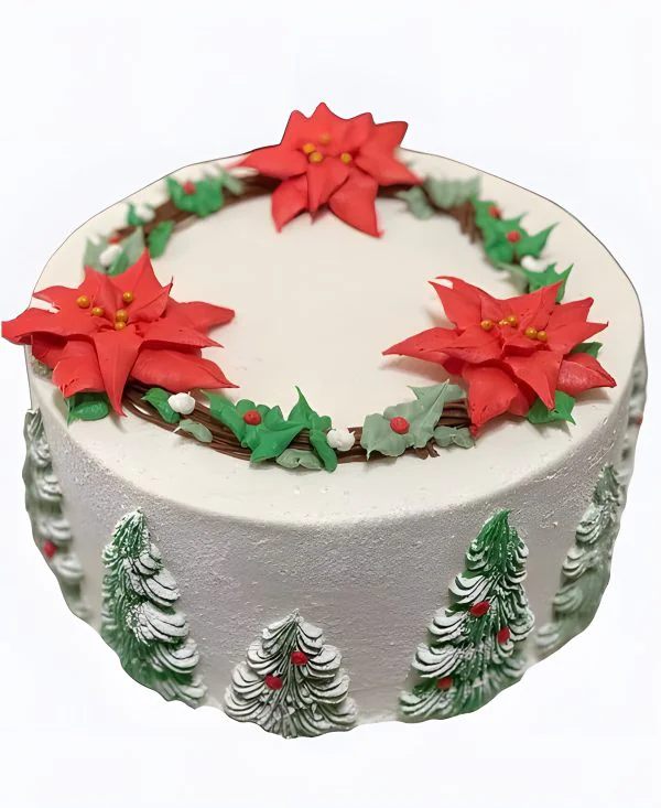 Торт Алые звёзды Рождества Фото