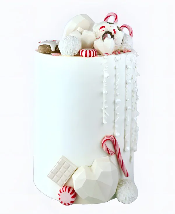 Торт Белые конфеты и леденцы Фото