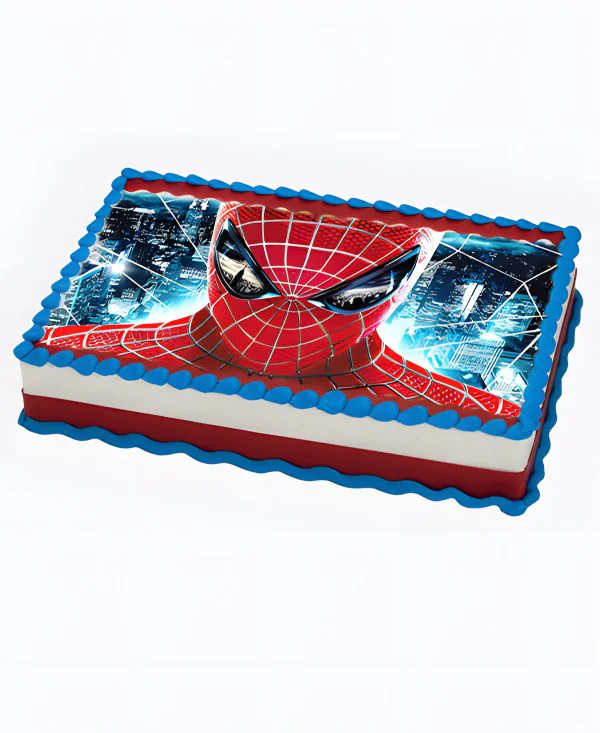 Торт с фотопечатью Человека паука Фото
