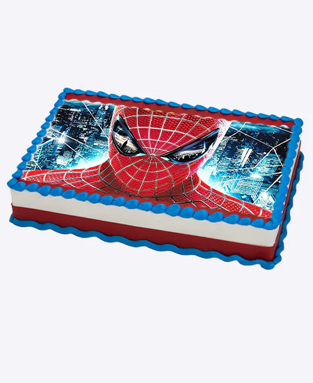 Торт с фотопечатью Человека паука Фото