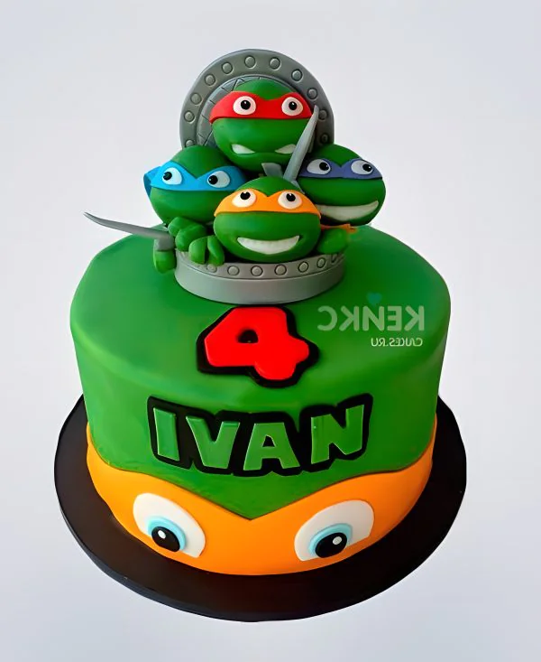 Торт Черепашки ниндзя 20 Фото
