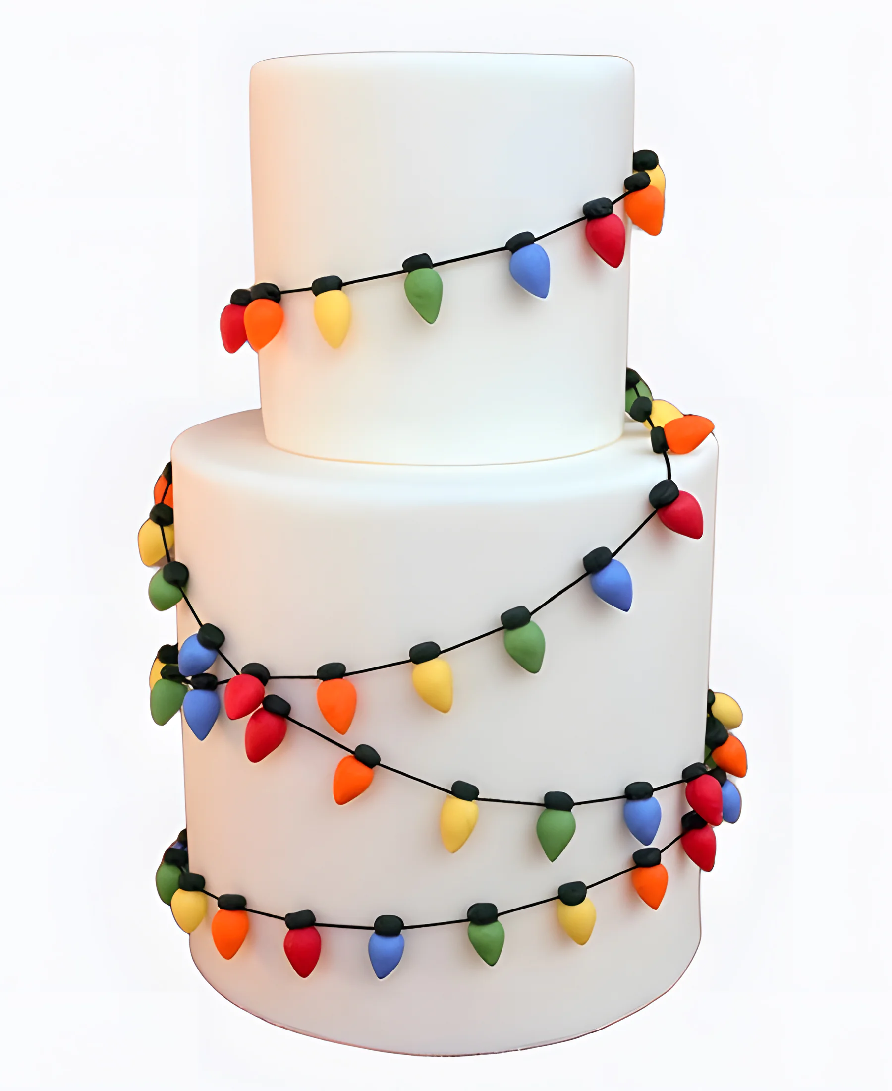 Торт Цветная гирлянда Фото