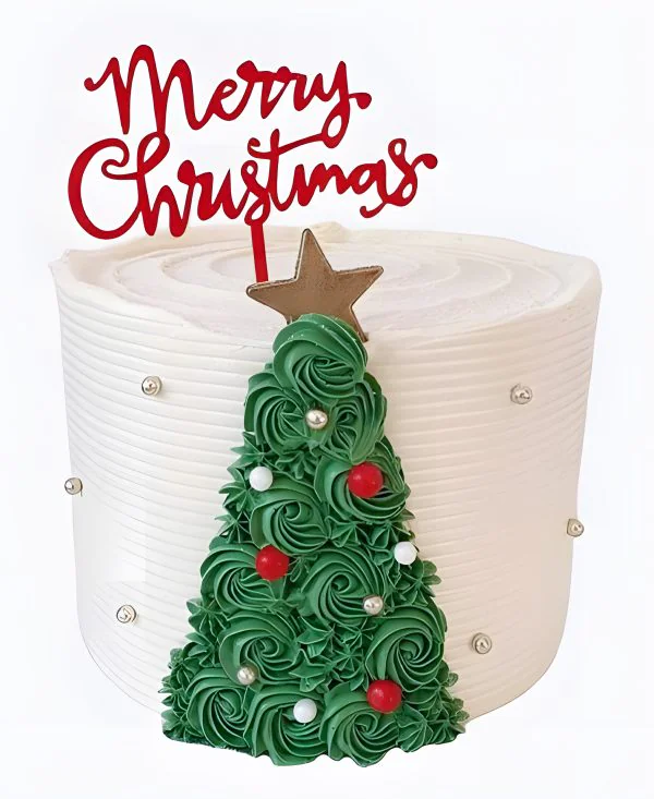 Торт Елка на снегу Фото