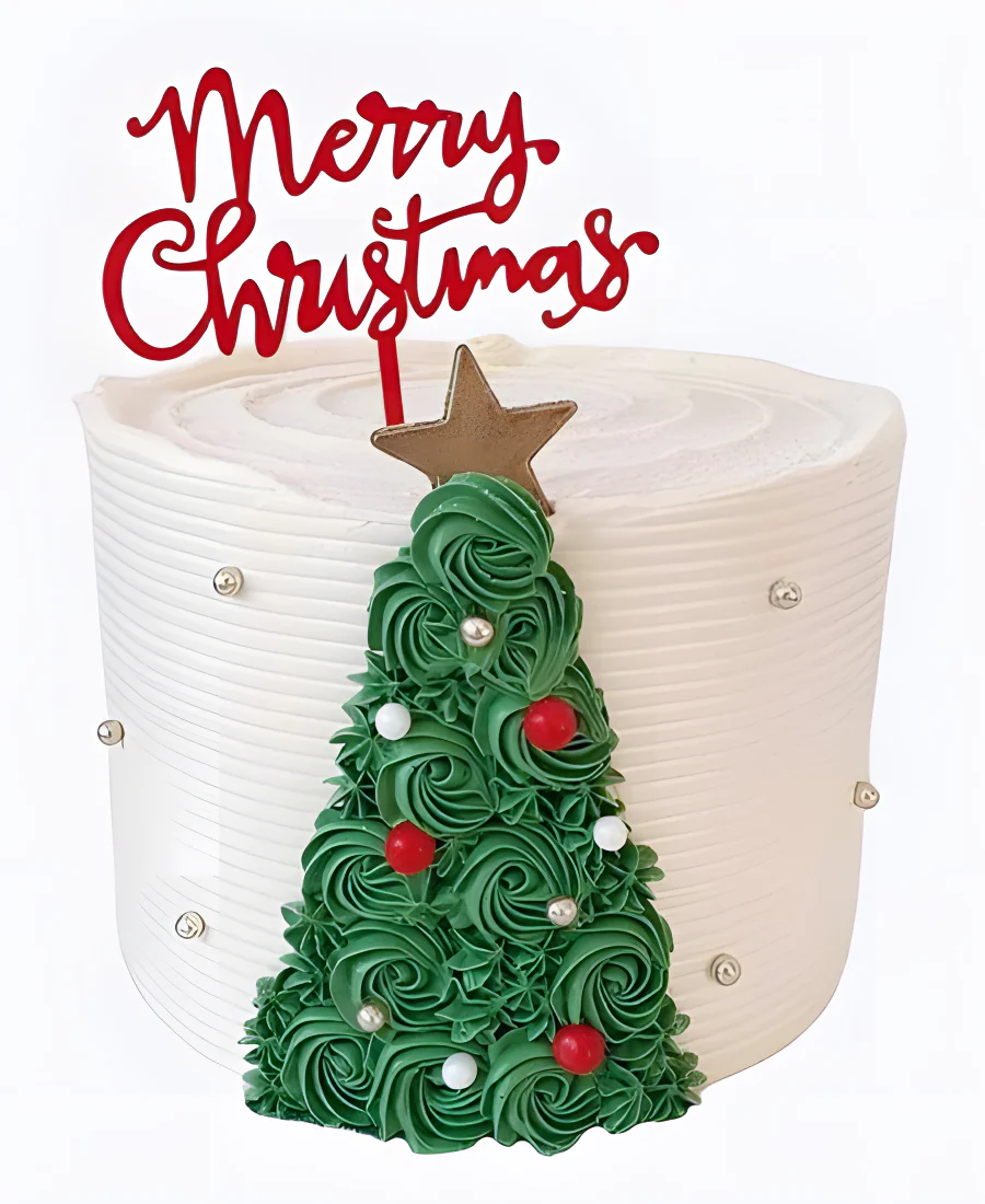 Торт Елка на снегу Фото