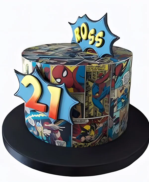 Торт Геройский комикс Фото