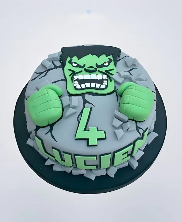 Детский торт Халк Фото