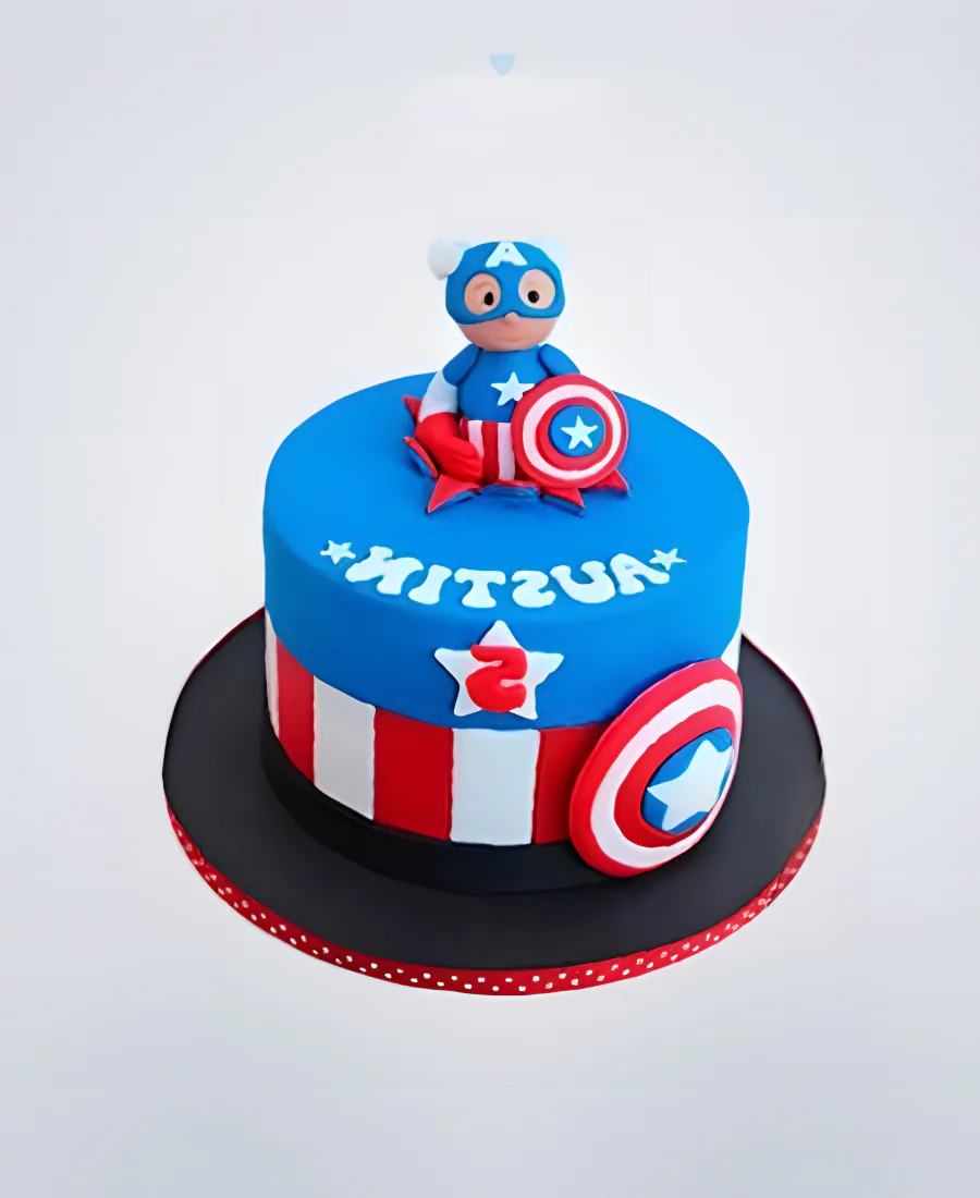 Торт капитан америка 2 Фото