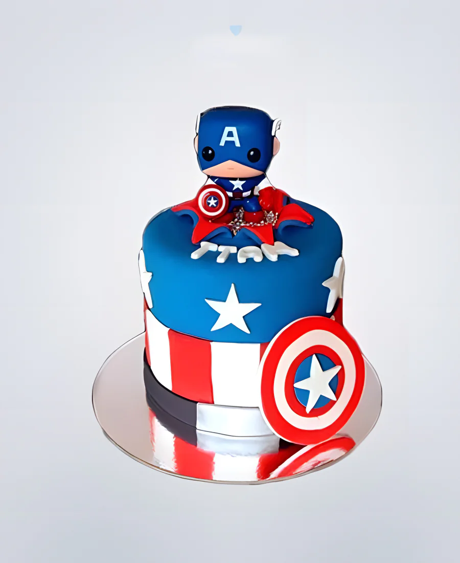 Торт капитан америка 3 Фото