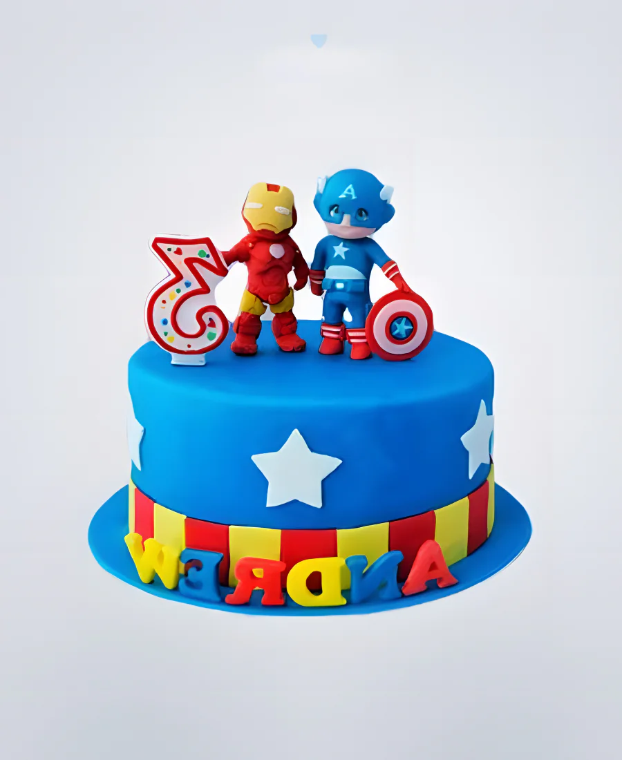 Торт капитан америка 6 Фото