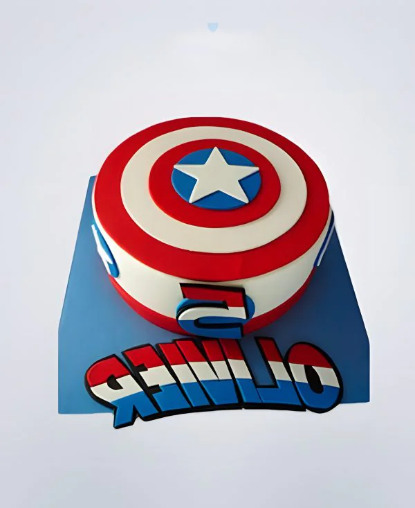 Торт капитан америка 8 Фото