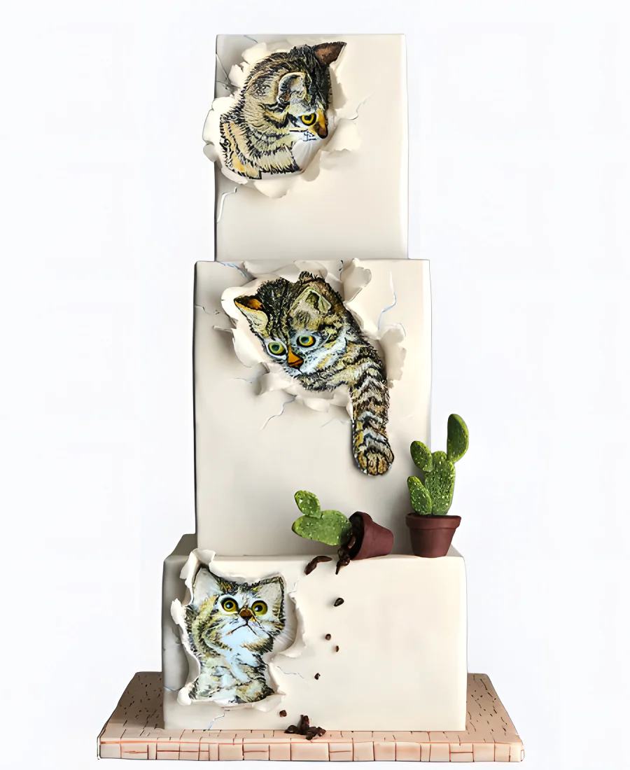 Торт Котики прорвались Фото