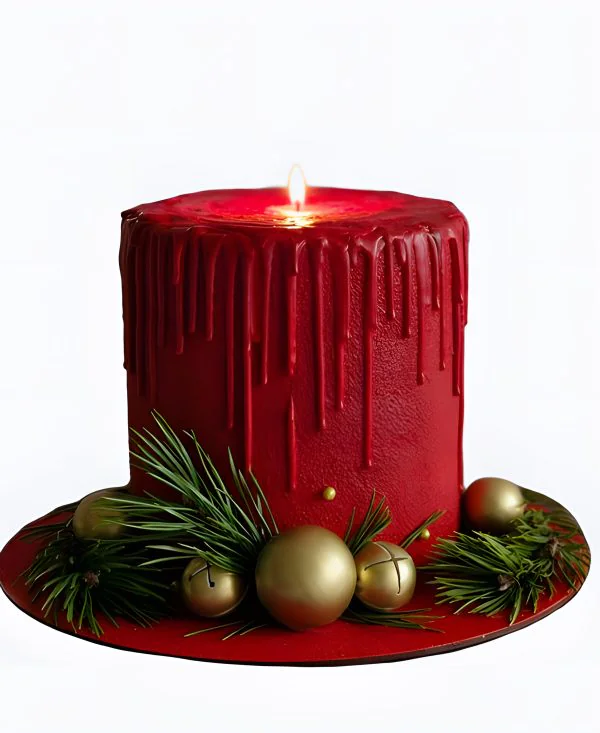 Торт Красная зимняя свеча Фото