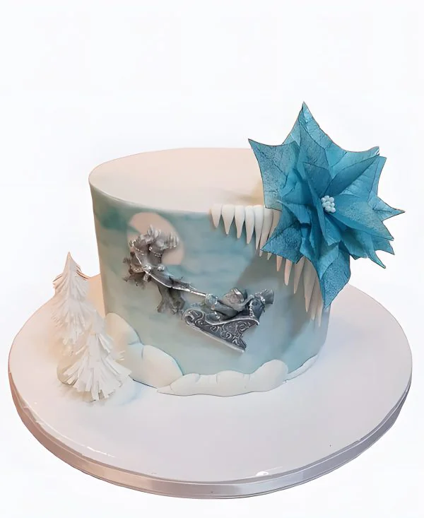 Торт Ледяной цветок Фото