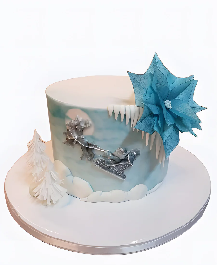 Торт Ледяной цветок Фото