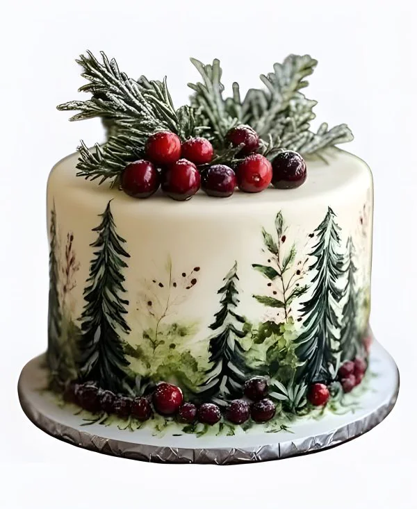 Торт Лесная клюква Фото