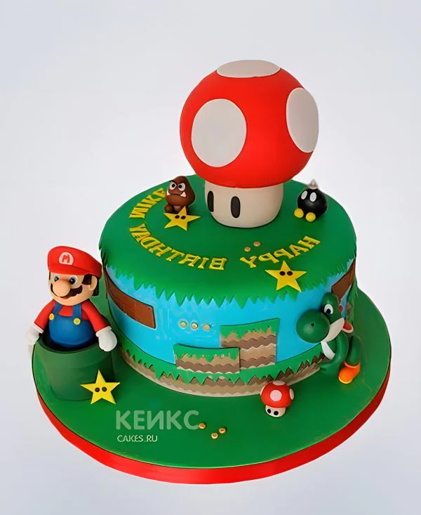 Торт Марио 10 Фото