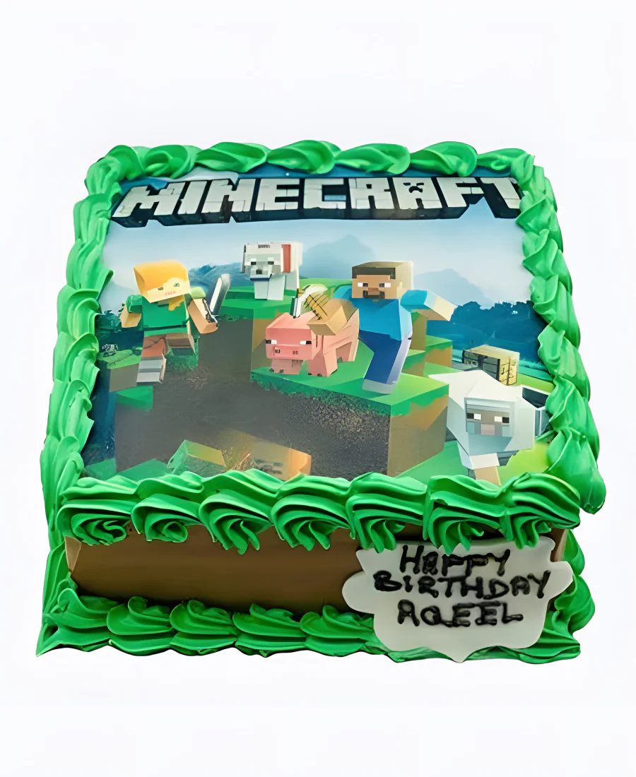 Торт Мир Minecraft Фото