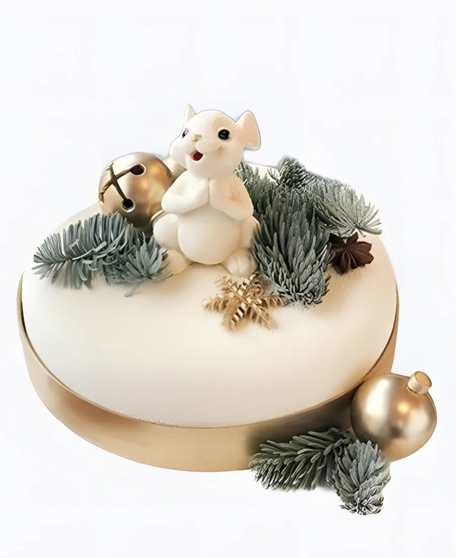 Торт Мышка в еловых ветках Фото