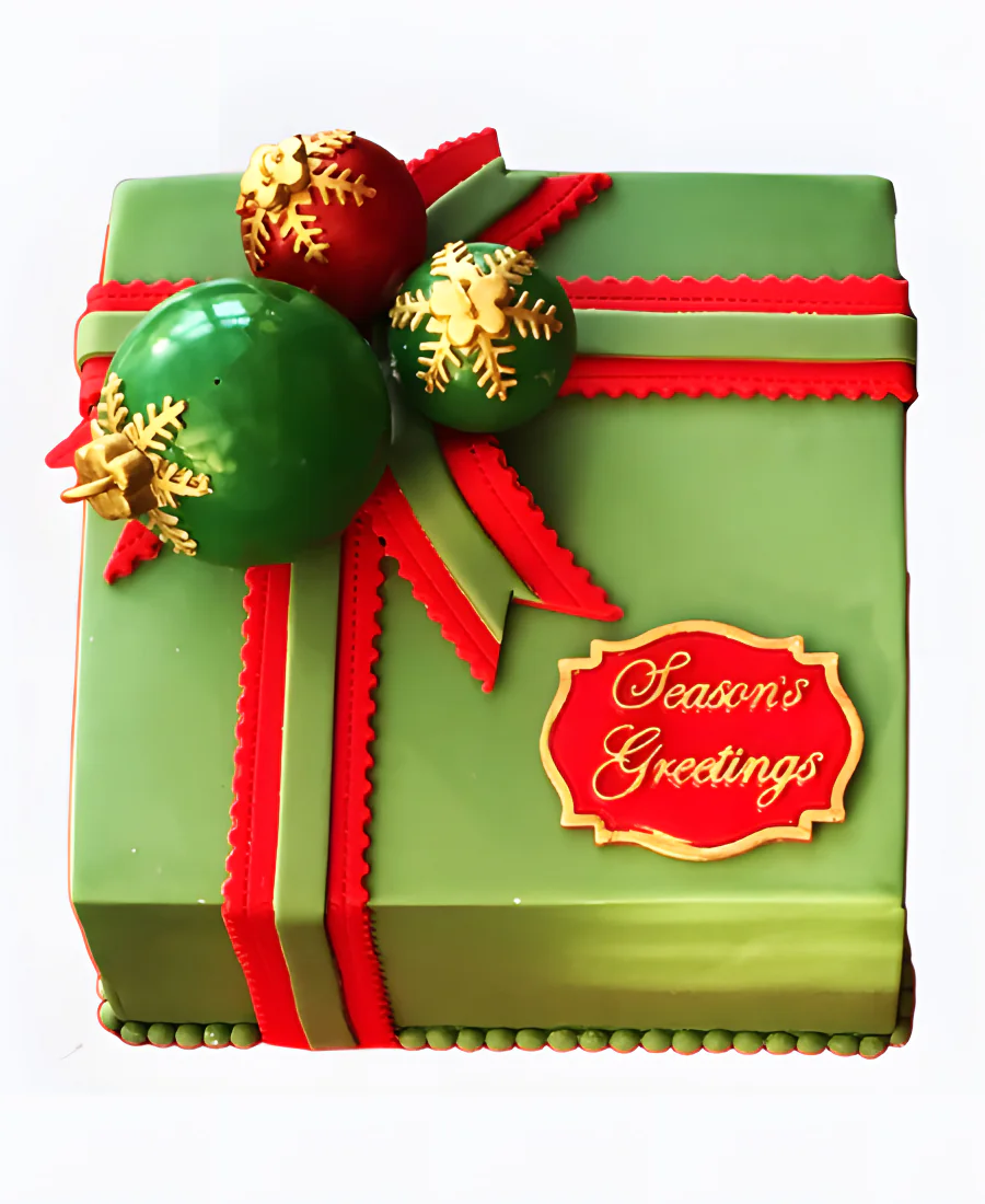 Торт Новогодний подарок Фото