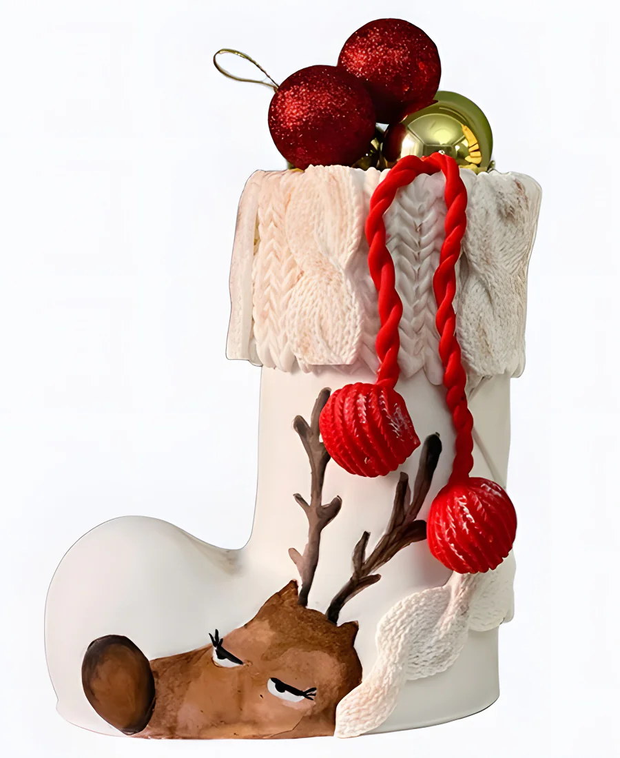 Торт Новогодний сапожок Фото