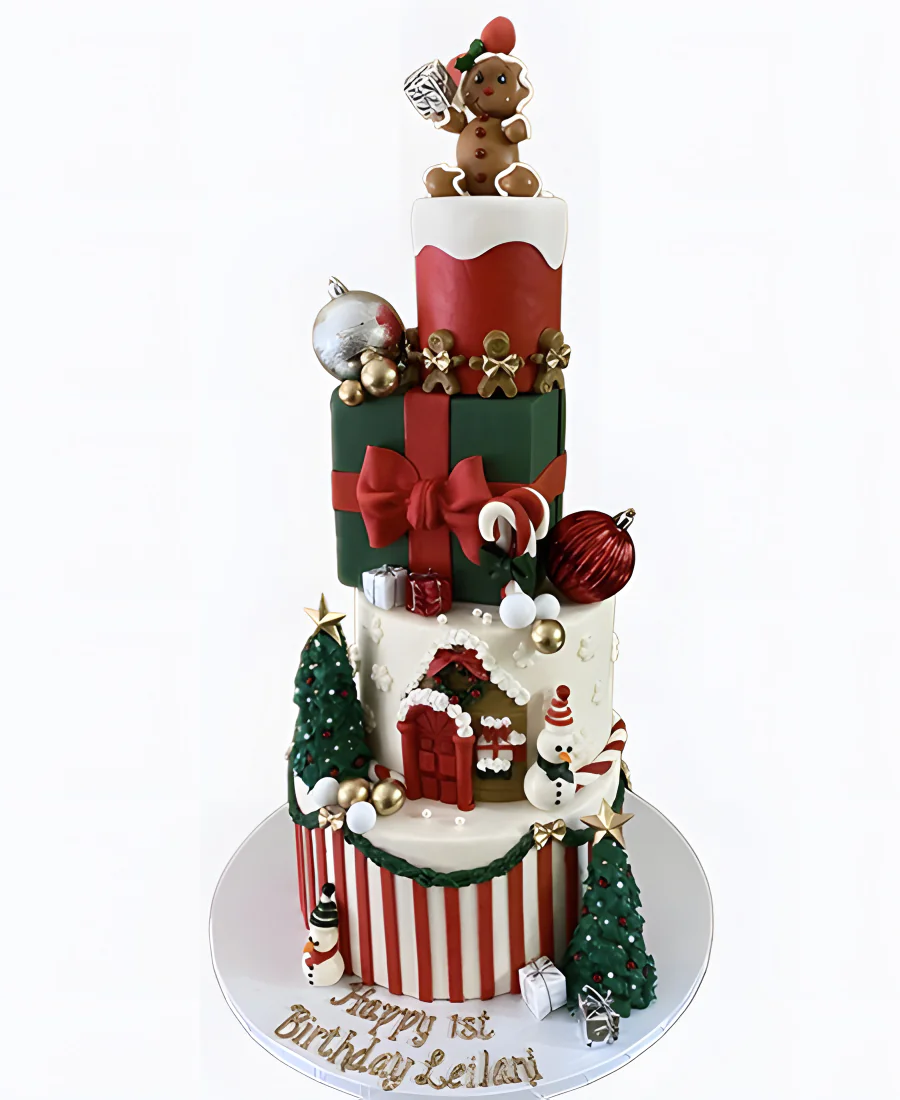 Торт Новогодняя страна чудес Фото