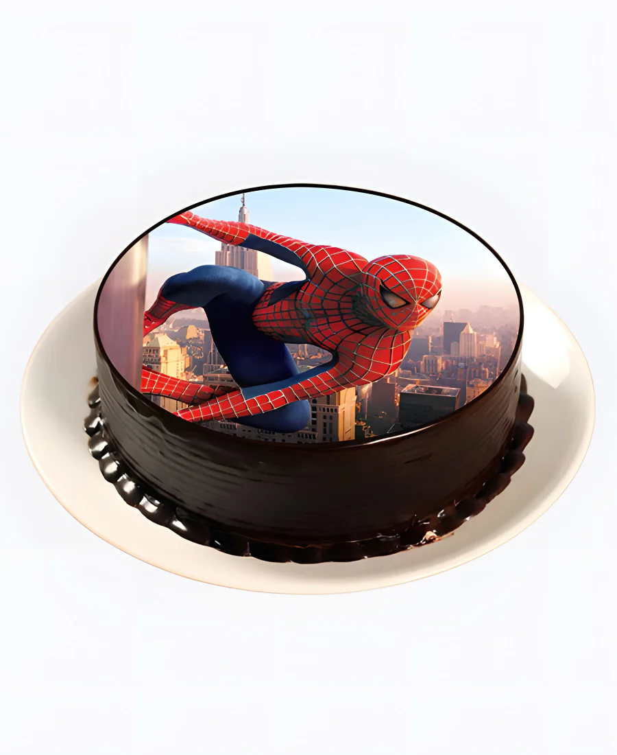 Торт Паук над крышами Фото