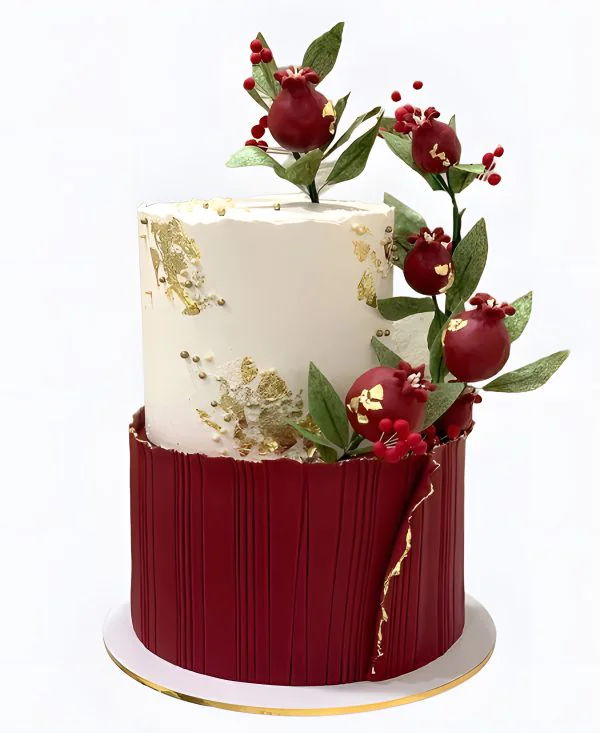 Торт Праздничный бордо Фото