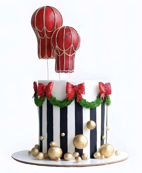 Торт Праздник на воздушных шарах Фото