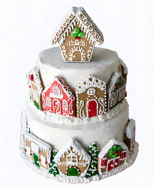 Торт Пряничная деревня Фото