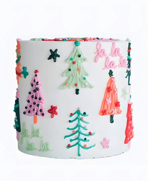 Торт Радужные ёлочки Фото