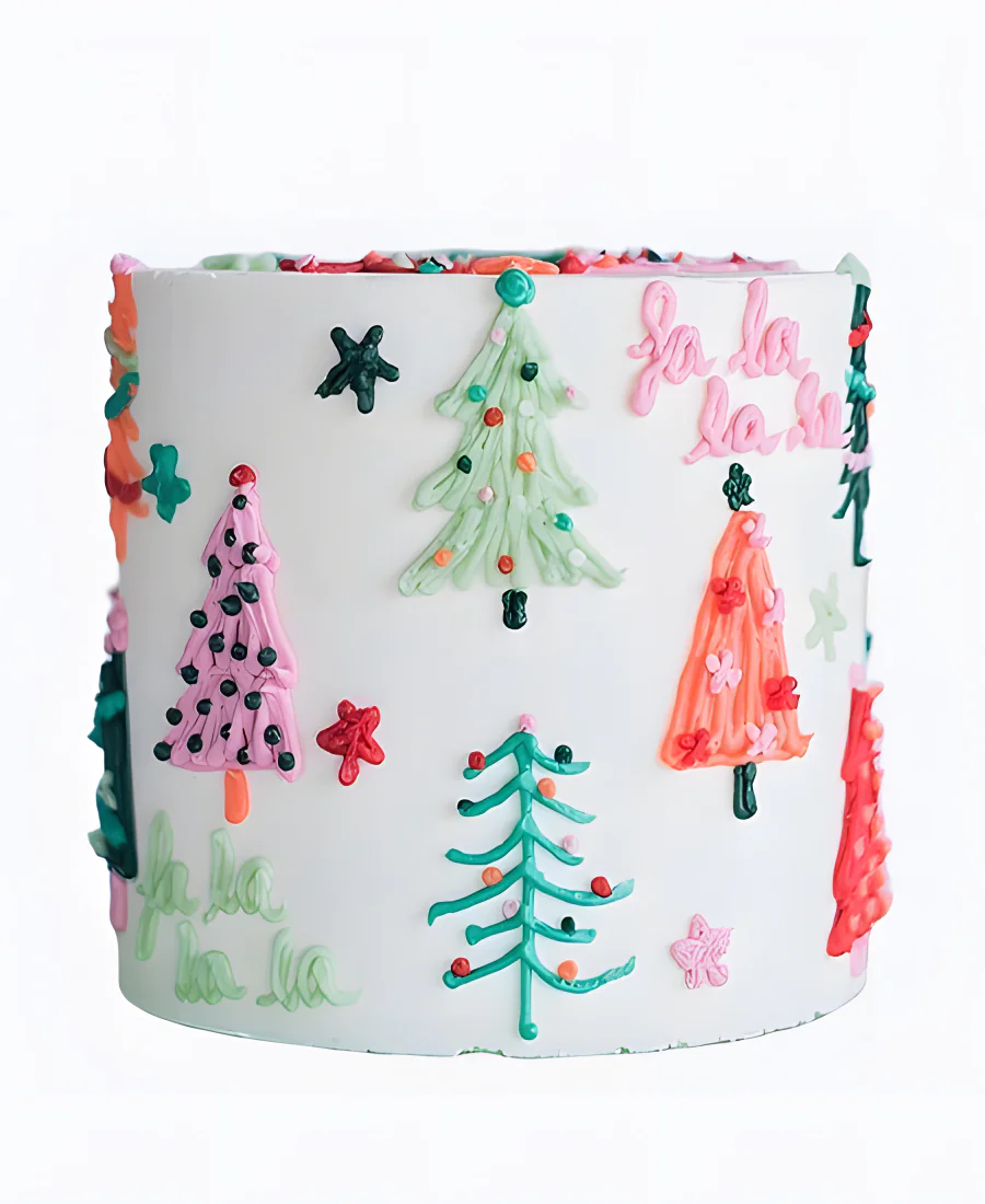 Торт Радужные ёлочки Фото