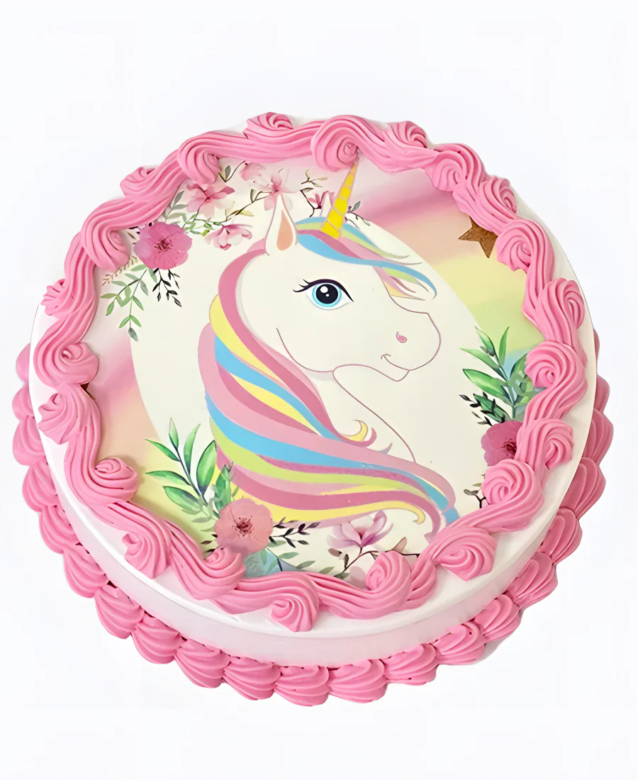 Торт Радужный единорог Фото