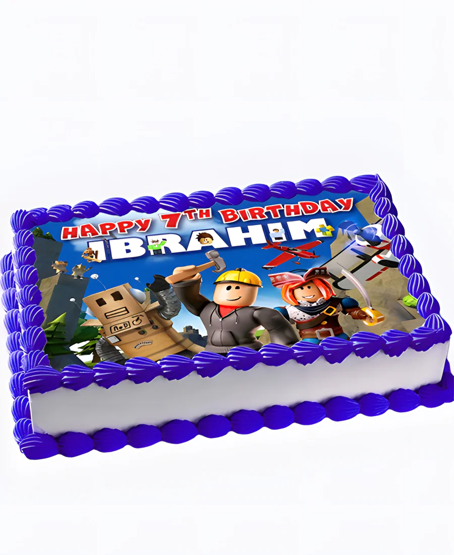 Торт Roblox день рождения Фото