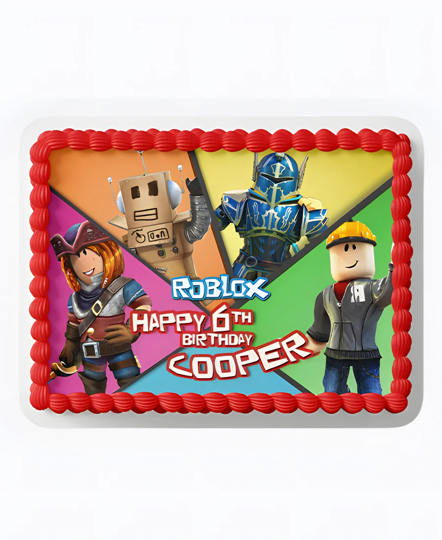 Торт Roblox герои Фото