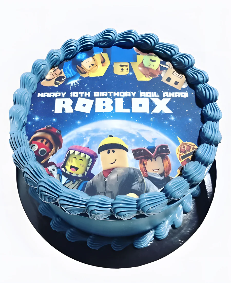 Торт Roblox на орбите Фото