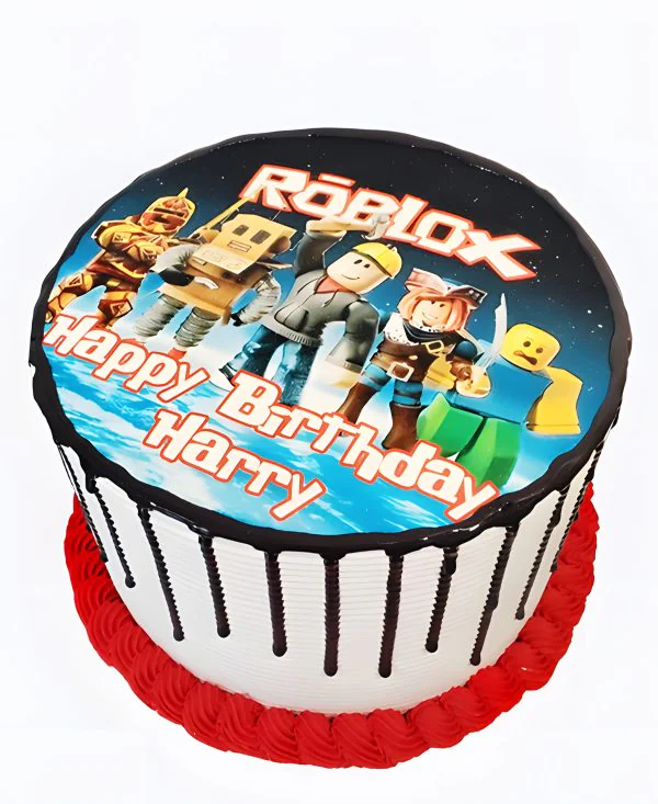 Торт Roblox вечеринка Фото