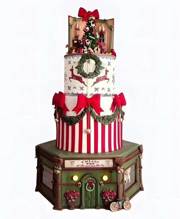 Торт Рождественская витрина Фото