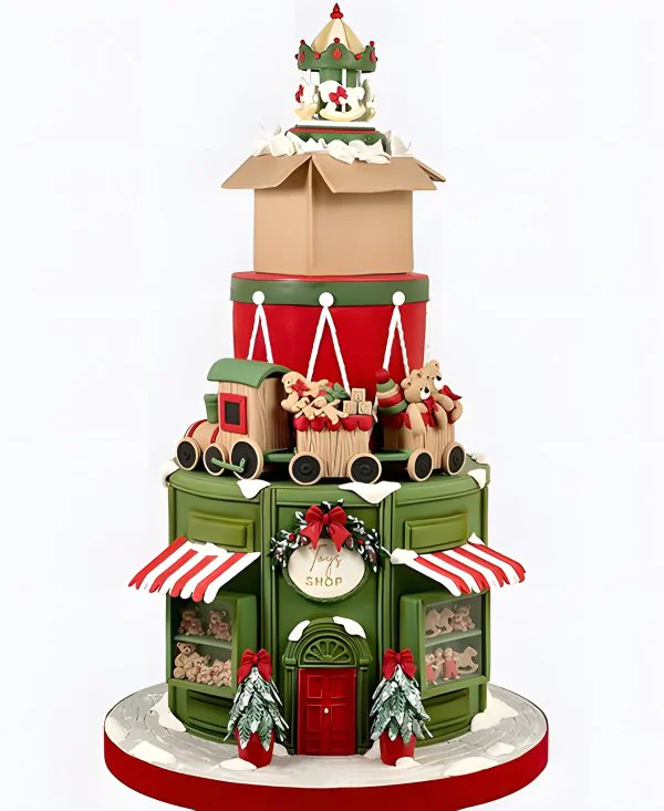 Торт Рождественский магазин игрушек Фото