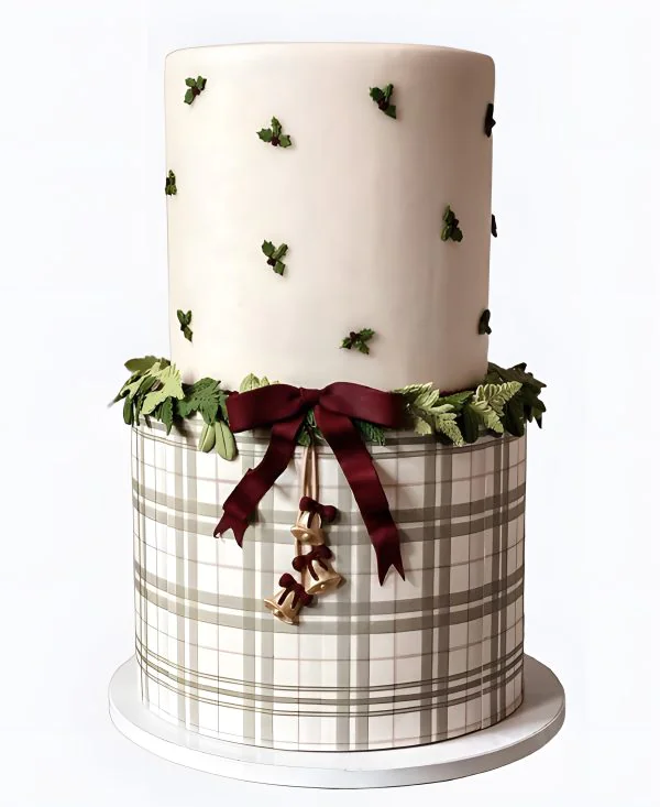 Торт Рождество в клетку Фото