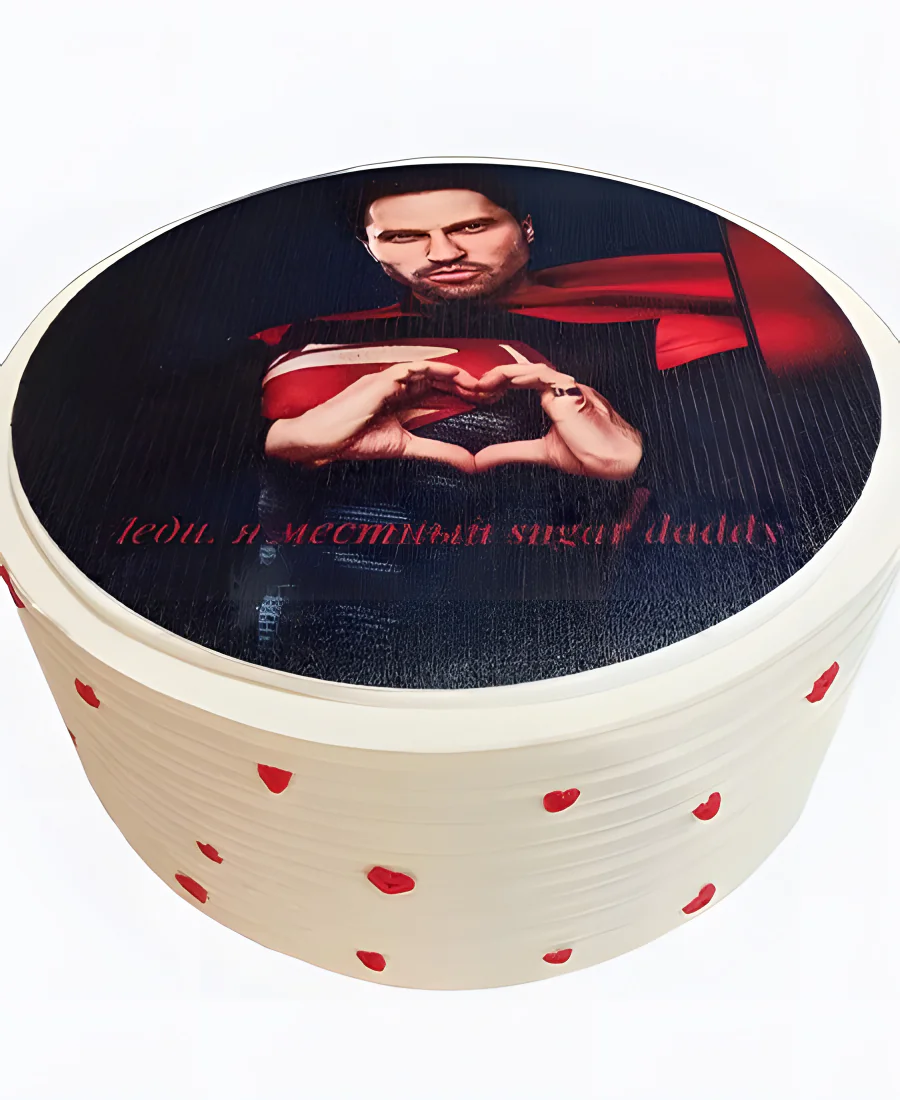 Торт Сердце в кадре Фото