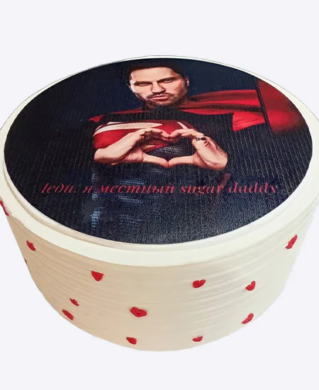 Торт Сердце в кадре Фото