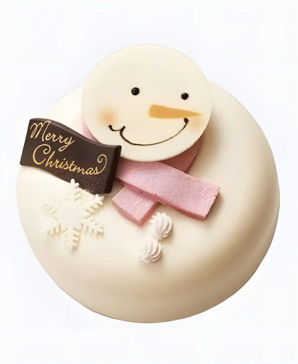 Торт Снеговик в шарфе Фото