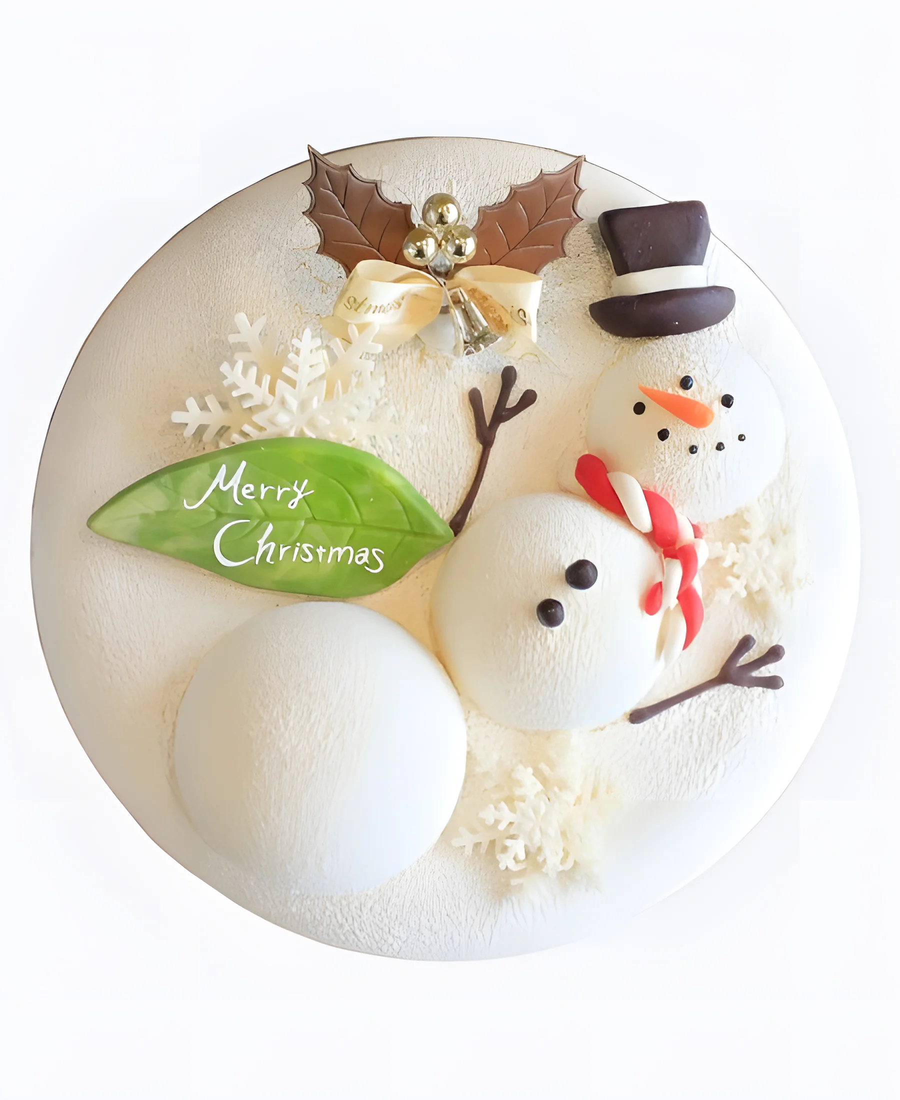 Торт Снеговик в сугробе Фото