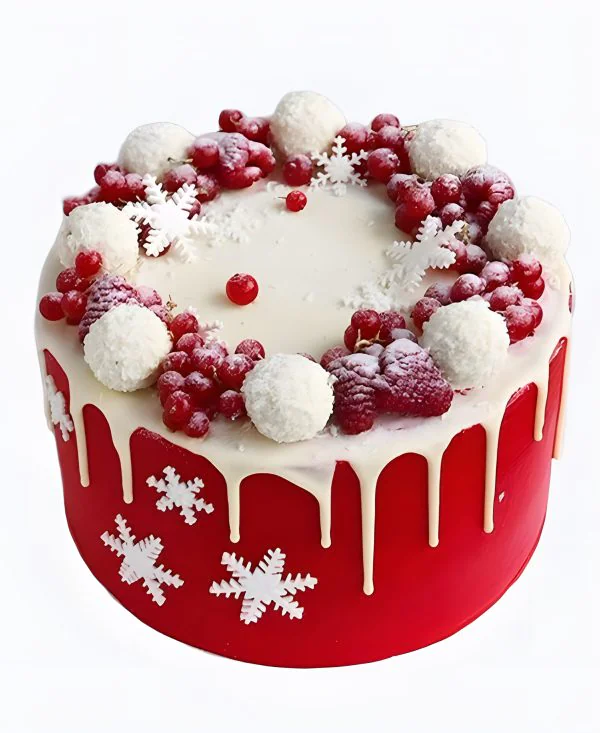Торт Снежный ягодный венок Фото