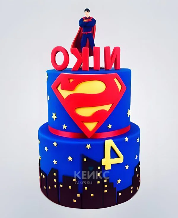 Торт Супермен 4 Фото