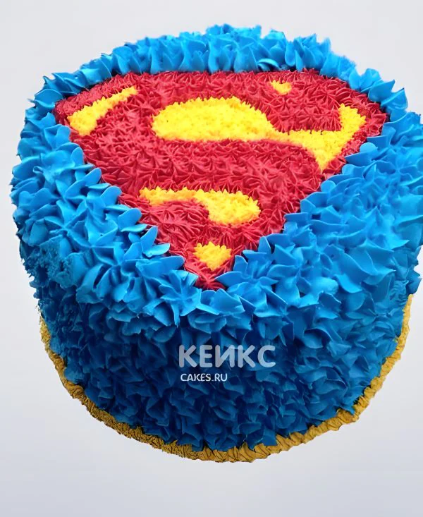 Торт Супермен для мальчика Фото