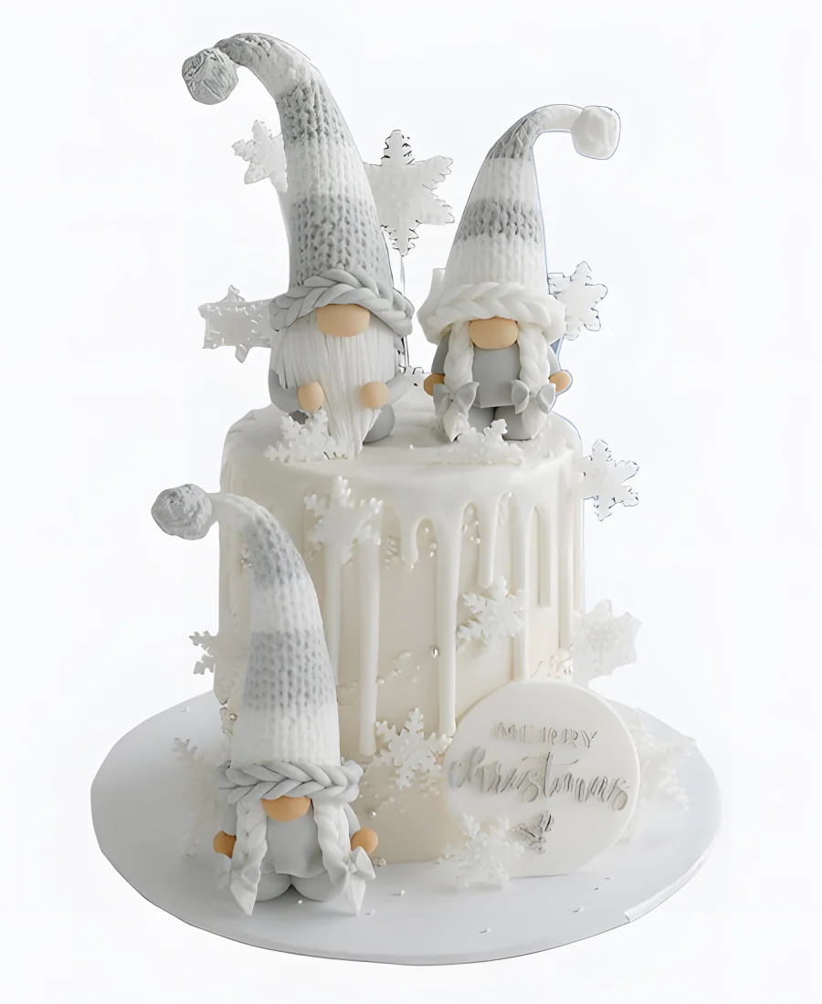 Торт Три гнома в сугробах Фото