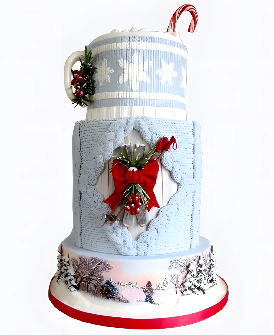 Торт Вязаное Рождество Фото