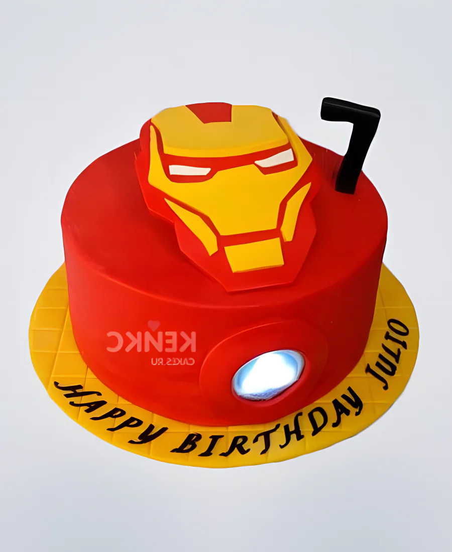 Торт Железный человек на 7 лет Фото