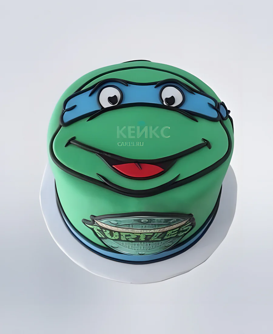 Детский торт для мальчика черепашки ниндзя из мастики Фото